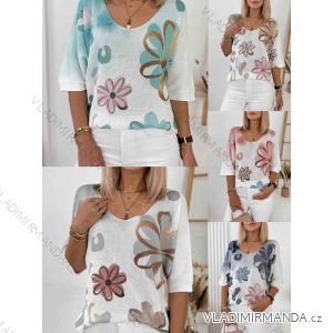 Sveter tenký 3/4 dlhý rukáv dámsky (S/M/L ONE SIZE) TALIANSKA MÓDA IMWGM251733