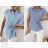 Košeľa klasik krátky rukáv dámska (S/M/L ONE SIZE) TALIANSKA MÓDA IMWGM251736
