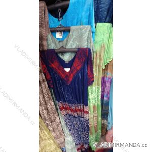 Šaty voľnočasové letné krátky rukáv dámske nadrozmer (42/44/46 ONE SIZE) INDICKÁ MÓDA PME25102