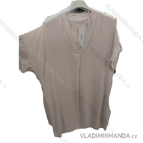 Tunika elegantný krátky rukáv dámska nadrozmer (42/44/46 ONE SIZE) TALIANSKA MODA IM725152