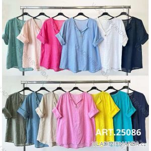 Tunika krátky rukáv dámska nadrozmer (42/44/46 ONE SIZE) TALIANSKA MÓDA IMWDL251432
