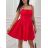 Šaty krátke letné na ramienka dámske (XS/S/M ONE SIZE) TALIANSKA MÓDA IMWCN251860