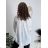 Tunika košeľová bavlnená 3/4 dlhý rukáv dámska (S/M/L ONE SIZE) TALIANSKA MODA IM324111