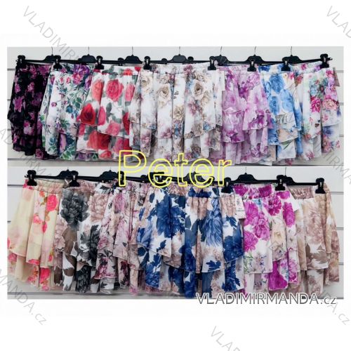 Sukňa šifónová kvetovaná dámska (S/M/L ONE SIZE) TALIANSKA MÓDA IMWCP252028