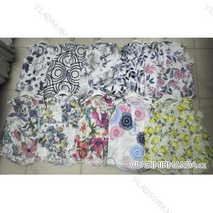 Košeľa letné citrónky lemon a kvetovaná bez rukávu dámska (S/M/L ONE SIZE) TALIANSKA MÓDA IMWDV251897