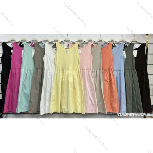 Šaty letné bez rukávov dámske (S/M/L ONE SIZE) TALIANSKA MÓDA IMWBH251758