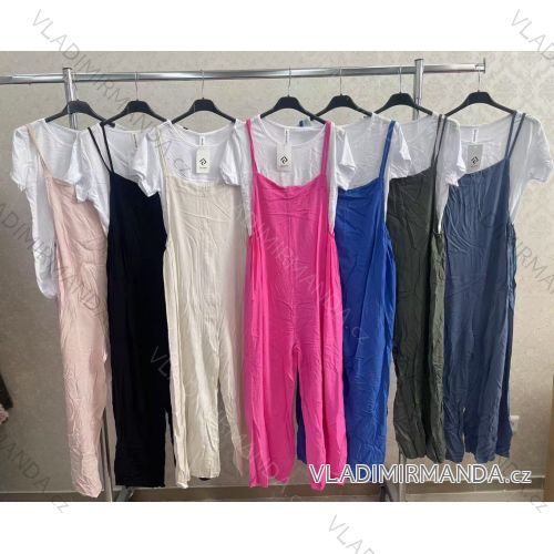 Šaty dlhé voľnočasové letné na ramienka dámske (S/M/L ONE SIZE) TALIANSKA MÓDA IMWGK251765