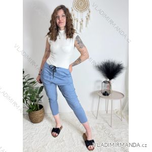 Tepláky elegantné dámske (S/M/L ONE SIZE) TALIANSKA MÓDA IMC2510011/DR