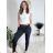 Nohavice elegantné s opaskom dámske (S/M/L ONE SIZE) TALIANSKA MÓDA IMBM25015