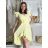 Šaty letný mušelín krátky rukáv dámske RITA (S/M/L ONE SIZE) TALIANSKA MÓDA IMWB25886/DUR S/M/L béžová