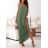 Šaty dlhé letné na ramienka dámske Rebeca (S/M ONE SIZE) TALIANSKA MÓDA IMD23472/DUR - Čierna - S/M