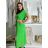 Šaty letné košeľové s opaskom krátky rukáv dámske (S/M/L ONE SIZE) TALIANSKA MóDA IM424486/DR modrá mintova M / L