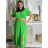 Šaty letné košeľové s opaskom krátky rukáv dámske (S/M/L ONE SIZE) TALIANSKA MóDA IM424486/DR modrá mintova M / L