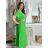 Šaty letné košeľové s opaskom krátky rukáv dámske (S/M/L ONE SIZE) TALIANSKA MóDA IM424486/DR modrá mintova M / L