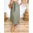 Sukňa dlhá ľanová dámska (S/M/L ONE SIZE) TALIANSKA MÓDA IMWAD252007