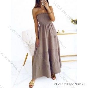Šaty dlhé letné mušelínové carmen cez prsia dámske (XS/S/M ONE SIZE) TALIANSKA MÓDA IMWHP25BOLOGNA