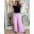 Nohavice dlhé oversize dámske GIRA (S/M/L ONE SIZE) TALIANSKA MÓDA IMWHP25402/DUR S/M/L ružová