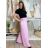 Nohavice dlhé oversize dámske GIRA (S/M/L ONE SIZE) TALIANSKA MÓDA IMWHP25402/DUR S/M/L ružová