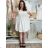 Šaty krátke voľnočasové letné krátky rukáv dámske SARA (S/M/L ONE SIZE) TALIANSKA MÓDA IMSM25046
