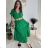 Šaty letné košeľové s opaskom krátky rukáv dámske (S/M/L ONE SIZE) TALIANSKA MóDA IM424486/DR modrá mintova M / L