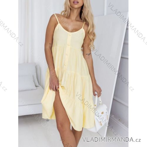 Šaty krátke letné na ramienka dámske (XS/S/M ONE SIZE) TALIANSKA MÓDA IMWGS251955