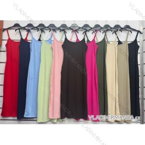 Šaty letné dlhé na ramienka dámske (XS/S/M ONE SIZE) TALIANSKA MÓDA IMWDK252035