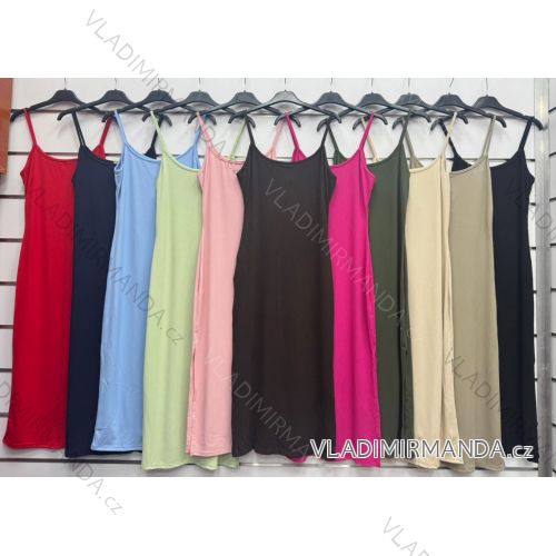 Šaty letné dlhé na ramienka dámske (XS/S/M ONE SIZE) TALIANSKA MÓDA IMWDK252035