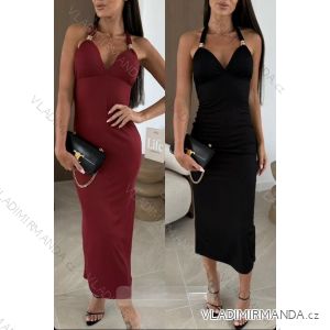 Šaty letné dlhé elegantné na ramienka dámske (XS/S/M ONE SIZE) TALIANSKA MÓDA IMWDK252036