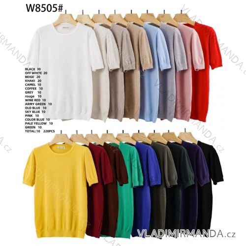 Tričko krátky rukáv dámske (XS/S/M ONE SIZE) TALIANSKA MÓDA IMWCP25W8505