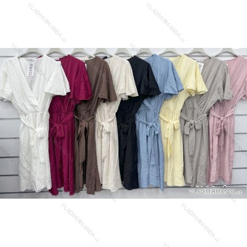 Šaty letné krátky rukáv dámske (S/M/L ONE SIZE) imwDS251991