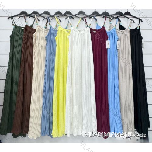 Šaty dlhé letné na ramienka dámske (S/M/L ONE SIZE) imwDS251996