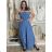 Overal dlouhý letný carmen cez prsia dámske MARTA (S/M//L ONE SIZE) TALIANSKA MÓDA IM425411/DU S/M/L modrá