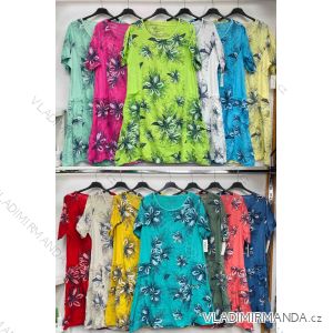 Šaty letné krátky rukáv dámske (S/M/L ONE SIZE) TALIANSKA MÓDA IMWDV252103