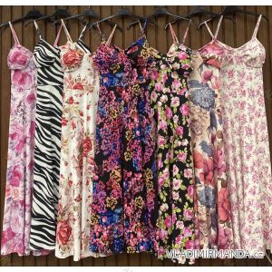 Šaty dlhé letné kvetované na ramienka dámske (XS/S/M ONE SIZE) TALIANSKA MÓDA IMWHD252148