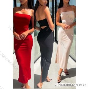 Šaty dlhé elegantný letný carmen cez prsia dámske (XS/S/M ONE SIZE) TALIANSKA MÓDA IMWHD252158