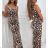 Šaty dlhé letné leopardie na ramienka dámske (XS/S/M ONE SIZE) TALIANSKA MÓDA IMWAE252163