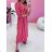 Šaty dlhé letné mušelínové 3/4 dlhý rukáv dámske (S/M/L ONE SIZE) TALIANSKA MÓDA IMWCH252167