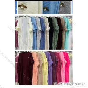 Cardigan dlhý pletený teplý dlhý rukáv dámsky (S/M/L ONE SIZE) TALIANSKA MÓDA IMWCW252172