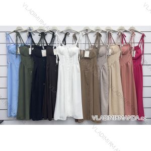 Šaty košeľové letné na ramienka dámske (XS/S/M ONE SIZE) TALIANSKA MÓDA IMWKK252206