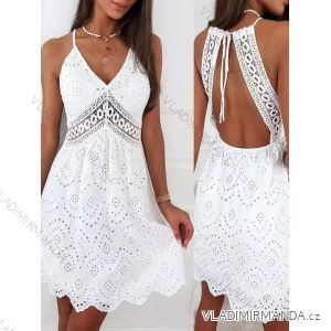 Šaty dlhé letné krajkové bez rukávu dámske (XS/S/M ONE SIZE) TALIANSKA MÓDA IMM25M58253