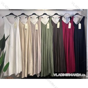 Šaty dlhé na ramienka dámske (S/M/L ONE SIZE) TALIANSKA MÓDA IMM25M2397