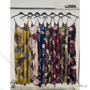 Šaty dlhé letné  na ramienka dámske (S/M/L ONE SIZE) TALIANSKA MÓDA IMM25M2886A