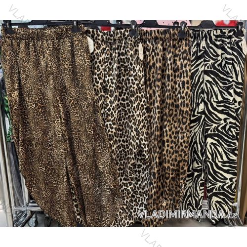 Nohavice dlhé letné háremky satén dámske (S/M/L ONE SIZE) TALIANSKA MÓDA IMM25M9535