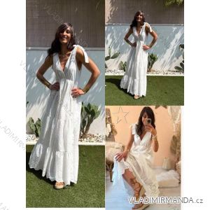 Šaty dlhé na ramienka dámske (S/M/L ONE SIZE) TALIANSKA MÓDA IMM25M58181