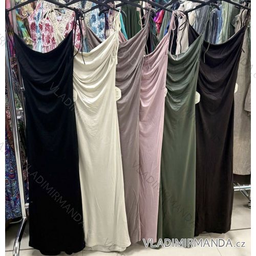 Šaty letné na ramienka dámske (XS/S/M ONE SIZE) TALIANSKA MÓDA IMM25M10159