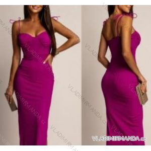 Šaty dlhé letné elegantné na ramienka dámske (XS/S/M ONE SIZE) TALIANSKA MÓDA IMM25M34553