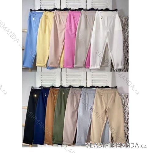 Nohavice dlhé elegantné dámske (S/M/L ONE SIZE) TALIANSKA MÓDA IMWKK252222