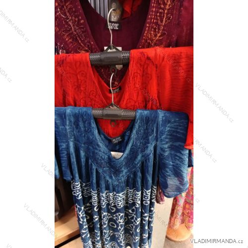 Tunika krátky rukáv dámska nadrozmer (42/44/46 ONE SIZE) INDICKÁ MÓDA PME252243
