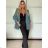 Sako dlhý rukáv dámske (S/M ONE SIZE) TALIANSKA MÓDA IMPVN2522493/DU -   hnědá světlá -   S / M