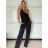 Vesta bez rukávov dámska (S/M/L ONE SIZE) TALIANSKA MÓDA IMPLP2410130085/DUR -   čierna
 -   S/M/L